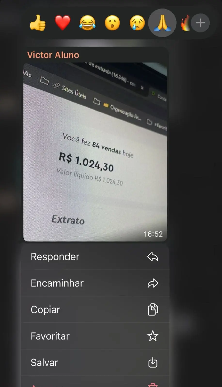 Depoimento Aluno